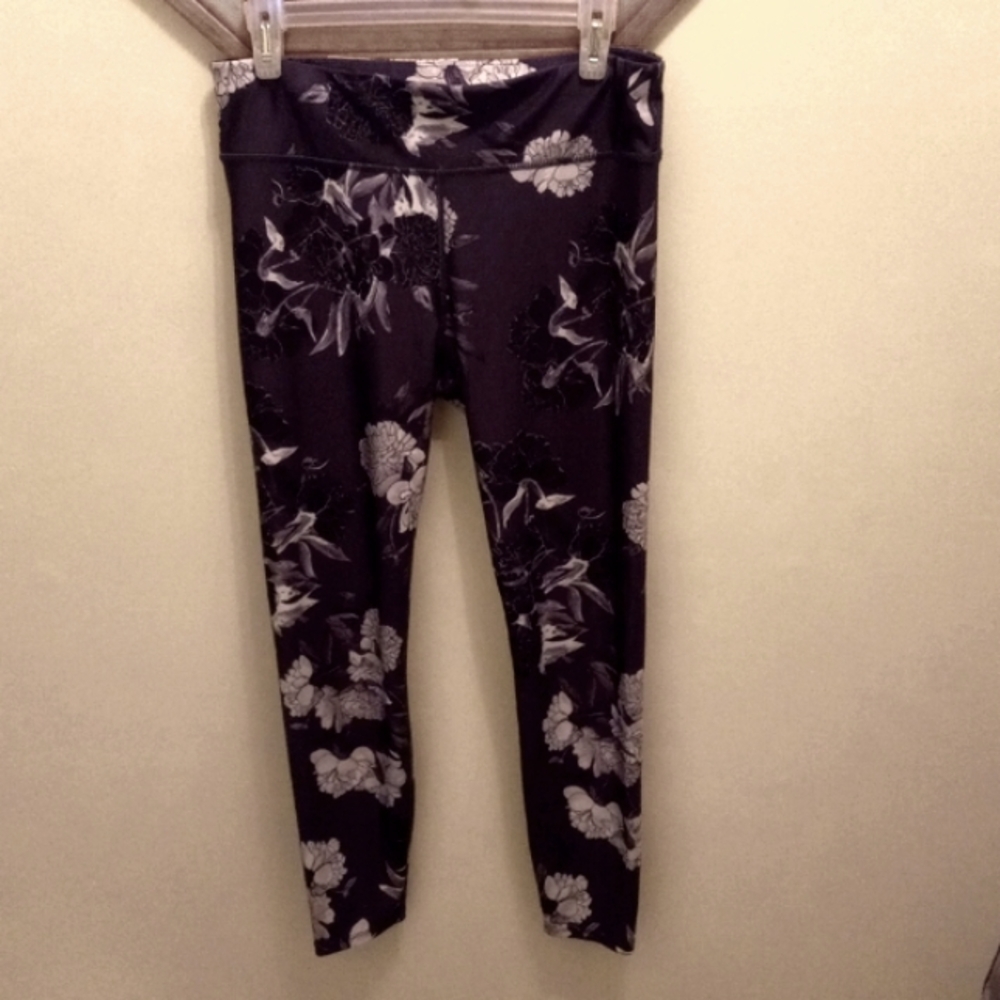 JOYLAB FLORAL ATHLETIC LEGGINGS